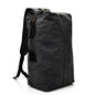 Men's Canvas Travel Backpack - Large Capacity 20-35L Mountaineering Shoulder Bag with Multiple Pockets