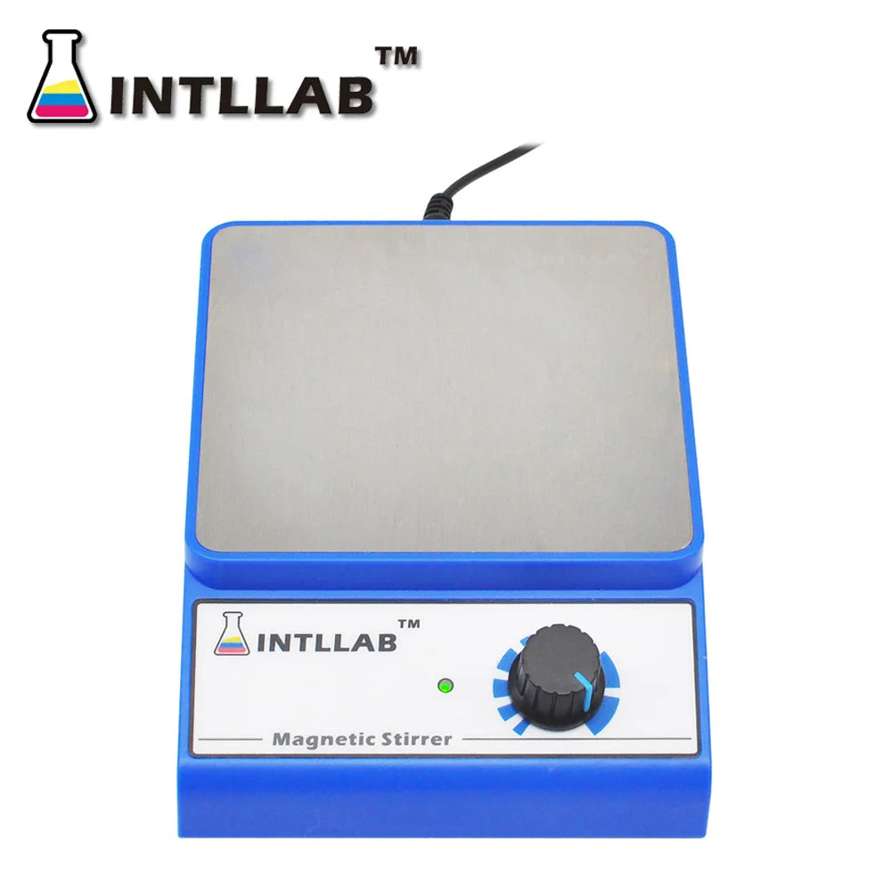 INTLLAB MS500 Magnetic Stirrer with 3000 RPM Control and Stir Bar