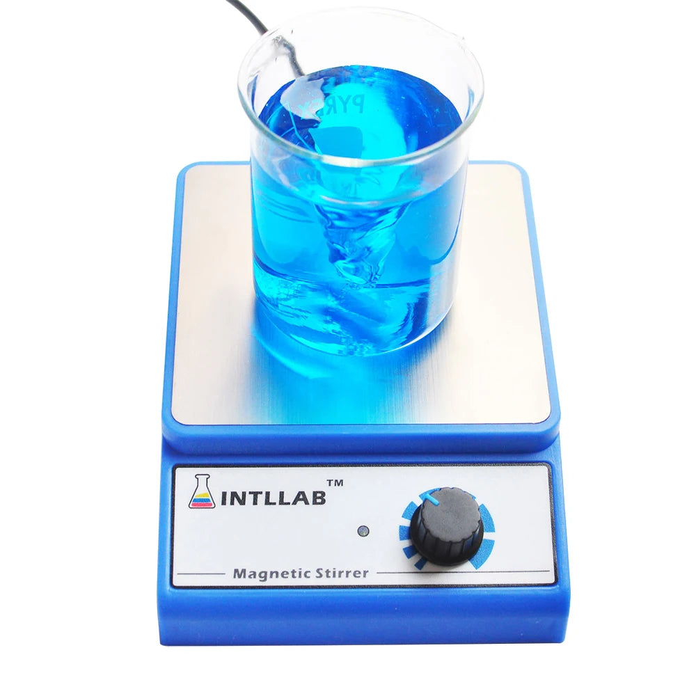 INTLLAB MS500 Magnetic Stirrer with 3000 RPM Control and Stir Bar