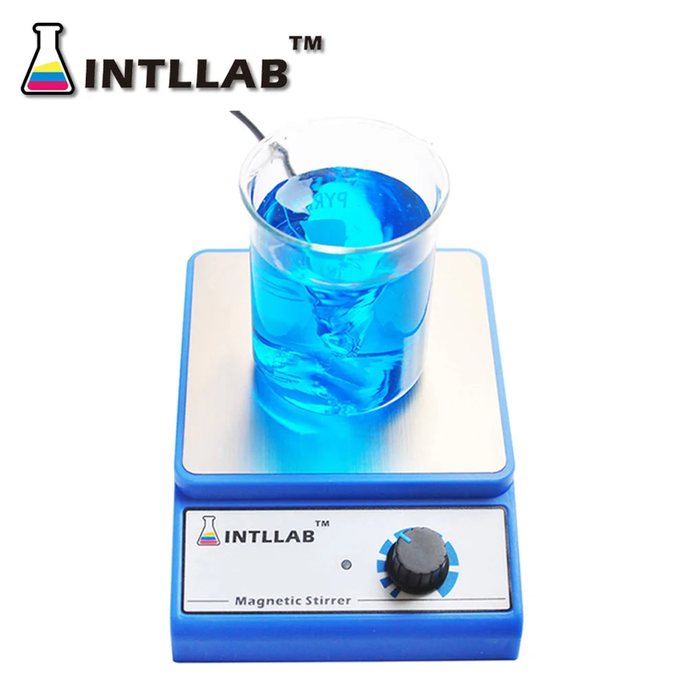 INTLLAB MS500 Magnetic Stirrer with 3000 RPM Control and Stir Bar