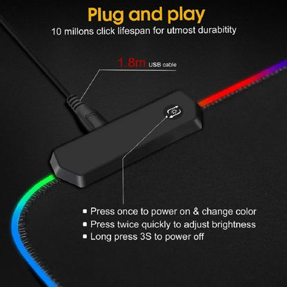 Black World Map Mouse Pad, RGB and Non-RGB Options
