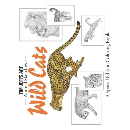 Wild Cats: A Special Edition Coloring Book - Paperback