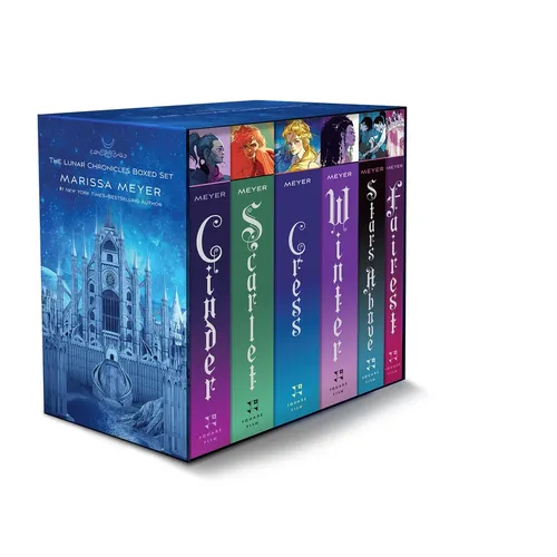 The Lunar Chronicles Boxed Set: Cinder, Scarlet, Cress, Fairest, Stars Above, Winter - Paperback