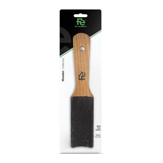 Fe Wooden Foot File - Natural Pedicure Tool for Smooth Feet, Callus Remover, Foot Care