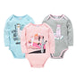 3/6 PCS Kavkas Cotton Baby Bodysuit Long Sleeve Set for Newborn Boys & Girls 0–12 Months