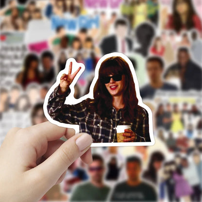 10/30/50PCS TV Show New Girl Stickers Laptop Guitar Luggage Fridge Skateboard Waterproof Cool Graffiti Sticker Decal Kids Toys