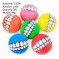 Squeaky Rubber Dog Chew Toy — Bone & Ball Tooth-Cleaning Training Toy, 1-Pack