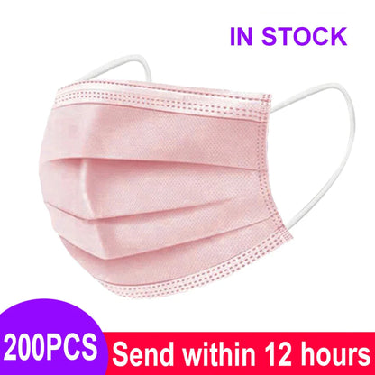 3-Layer Disposable Mouth Mask – Anti-Dust Face Mask with Ear Loops