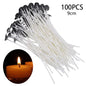 100-Pack Multi-Size Cotton Candle Wicks for Glass Bottle & Aromatherapy DIY Candle Making