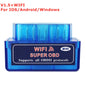 Mini ELM327 OBD2 Bluetooth & WiFi Scanner for Android iOS - Car Diagnostic Code Reader