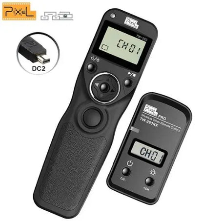 Pixel TW-283 Wireless Timer Remote Control Shutter Release (DC0 DC2 N3 E3 S1 S2) Cable For Canon Nikon Sony Camera TW283 VS RC-6