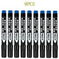 Permanent Paint Marker Pens 3/9-Pack – Waterproof Black Oil-Based, Quick-Drying for Tire, Metal, Glass, Plastic