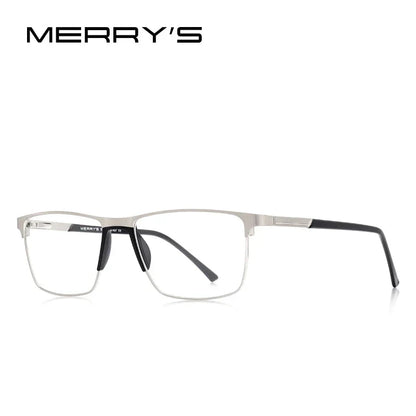 MERRYS DESIGN Men’s Titanium Glasses – Ultralight Square Prescription Frame