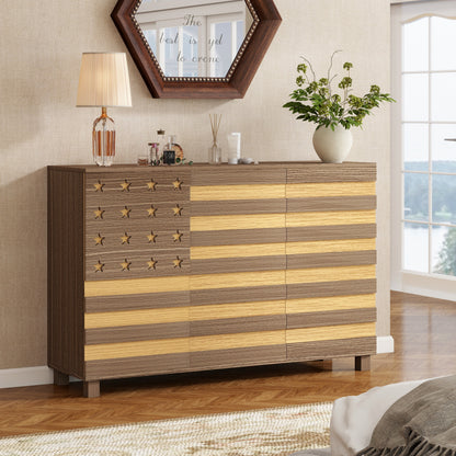 55" Hand-Carved Buffet Sideboard Cabinet | 2 Drawers & 3 Doors | Coffee Bar Console