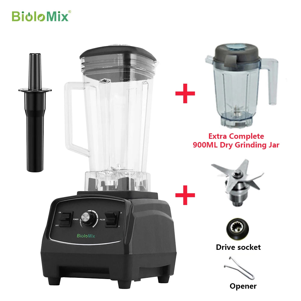 BioloMix G5200 High-Speed Countertop Blender with 2L Jar Options