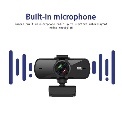 2K 1440P Autofocus USB Webcam with Stereo Microphone and Privacy Shutter for PC, Mac & Laptop