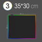 RGB LED Gaming Mouse Pad — Waterproof Large Desk Mat, Non-Slip Rubber, Multiple Sizes (70 x 30–90 x 40 cm / 27.6 x 11.8–35.4 x 15.7 in)
