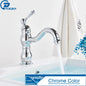 Antique Brass Vessel Sink Faucet Deck-Mounted Single Hole Hot & Cold Mixer Tap for Bathroom