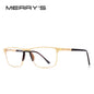 MERRYS DESIGN Men’s Titanium Glasses – Ultralight Square Prescription Frame