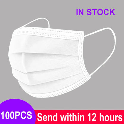 3-Layer Disposable Mouth Mask – Anti-Dust Face Mask with Ear Loops