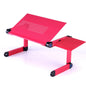 Adjustable Aluminum Laptop Desk Stand with Mouse Pad, Portable Ergonomic Lap Desk for Bed, Sofa and TV