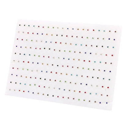 100pairs Acrylic Crystal Heart Star Moon Small Stud Earrings Set for