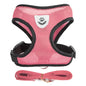 Adjustable Mesh Cat & Small Dog Harness Vest with 1.2m Leash S-XL Breathable Polyester Reflective