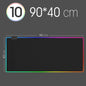 RGB LED Gaming Mouse Pad — Waterproof Large Desk Mat, Non-Slip Rubber, Multiple Sizes (70 x 30–90 x 40 cm / 27.6 x 11.8–35.4 x 15.7 in)