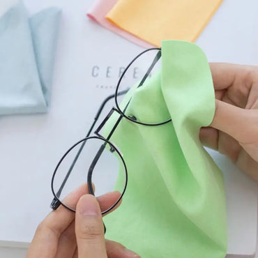 5-Pack Microfiber Glasses Cleaning Cloths (145 x 175 mm / 5.7 x 6.9 in) - Chamois Lens & Phone Screen Wipes