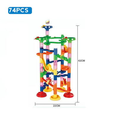 Marble Run Race Track Building Blocks 3D Maze Toy