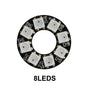 WS2812B RGB LED Pixel Ring - Individually Addressable 8/16/24/35/45-LED DC 5V