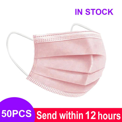 3-Layer Disposable Mouth Mask – Anti-Dust Face Mask with Ear Loops