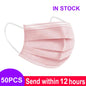 3-Layer Disposable Mouth Mask – Anti-Dust Face Mask with Ear Loops