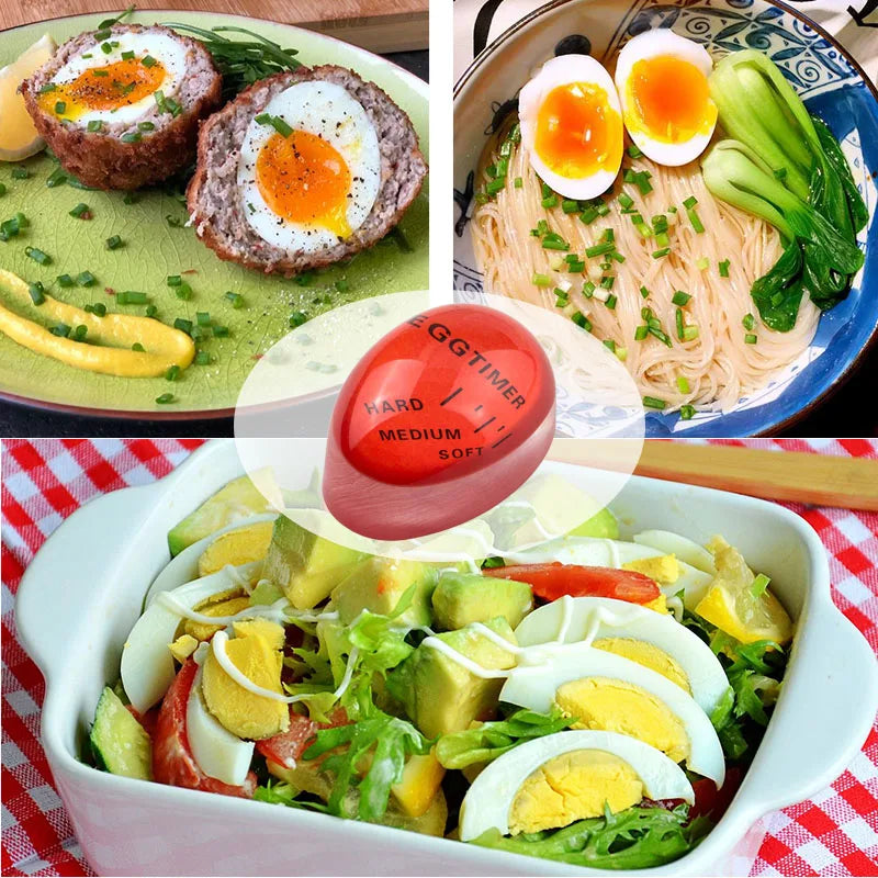 Color-Changing Egg Timer for Soft & Hard Boiled Eggs, Resin Eco-Friendly Kitchen Gadget