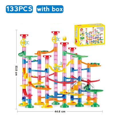 Marble Run Race Track Building Blocks 3D Maze Toy
