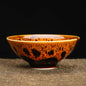 1-Pc Temmoku Glaze Jian Zhan Porcelain Kung Fu Tea Cup - Handmade Ceramic Teacup for Oolong & Pu'er