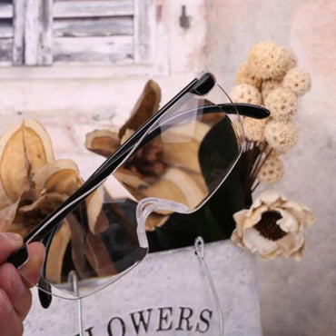 Presbyopic Magnifying Reading Glasses 1.6x (160%) Black Portable PC Eye Protection