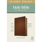 NLT Personal Size Giant Print Bible, Filament Enabled Edition (Genuine Leather, Brown) - Leather
