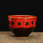 1-Pc Temmoku Glaze Jian Zhan Porcelain Kung Fu Tea Cup - Handmade Ceramic Teacup for Oolong & Pu'er