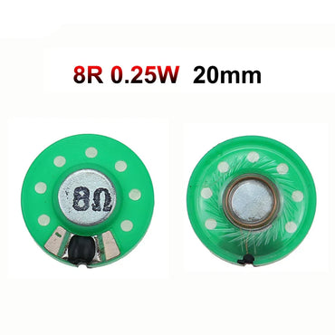 Horn Loudspeaker Driver 2-Pack | 8Ω, 16Ω, 32Ω | 0.25W–0.5W | 20–40mm (0.79–1.57 in) Diameter Options