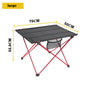 Portable Foldable Camping Table - Ultralight 6061 Aluminum Picnic & Laptop Folding Desk