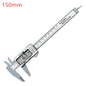 Digital Vernier Caliper 150mm & 100mm (6in/4in) LCD Electronic Measuring Gauge - Carbon Fiber Style