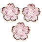1-3Pcs Japanese Style Small Glass Plate With Golden Border Mini Seasoning Dessert Cute Style Sakura Bowl For Ice Cream Sala