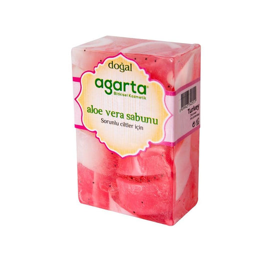 Agarta Handmade Natural Aloe Vera Soap - Gentle, Moisturizing, and Soothing for Sensitive Skin