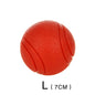 Bite-Resistant Rubber Dog Ball Toy – Chew-Proof Fetch Toy for Dogs & Puppies, Sizes S–XL (5–9 cm | 2–3.5 in) – Red