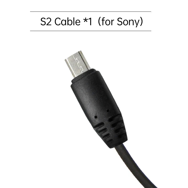 Pixel 30cm Shutter Release Remote Control Connecting DC0 DC2 N3 E3 S1 S2 Cable For Canon Nikon Sony Camera TW-283 T9