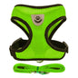 Adjustable Mesh Cat & Small Dog Harness Vest with 1.2m Leash S-XL Breathable Polyester Reflective