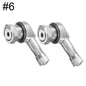 2-Pack 90° Aluminum Motorcycle Tubeless Valve Stem Caps — 11.3mm (0.45in) Fit