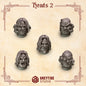 3d Printed Crimson Lords Heads #2 x10 by Greytide Studio
