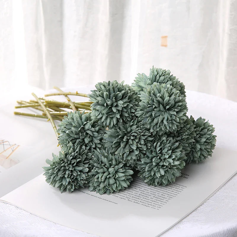 3/5Pcs Hydrangea Artificial Flowers Bouquet For Home Bedroom Decor Wedding Decoration Craft Vases Flower Arrangement Accessories